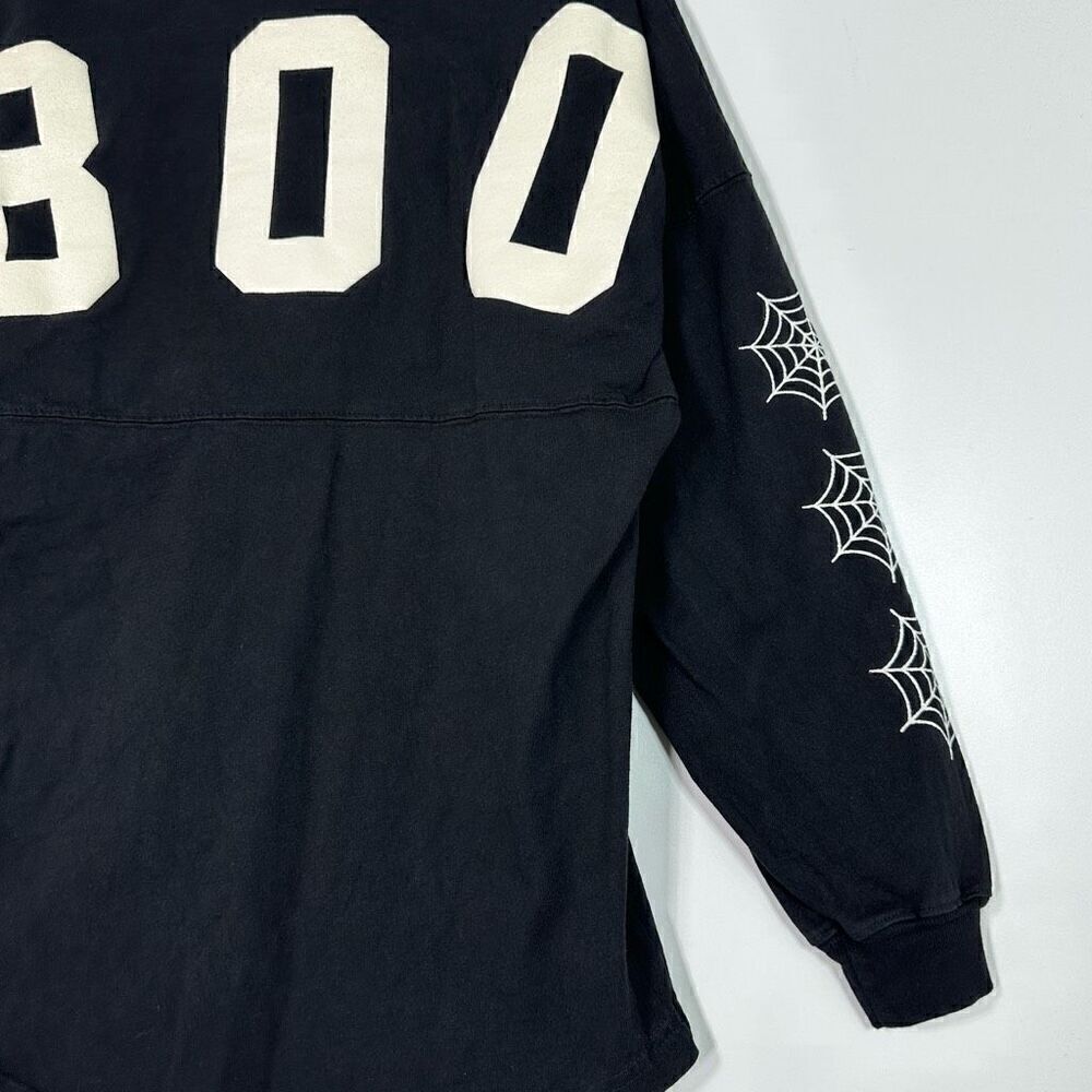 Disney Spirit Jersey Glow Mickey Spider Web Boo Long Sleeve XS Halloween Spooky - Picture 8 of 9